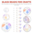 thumbnail image 3 of Miangastore Perles de Verre Transparentes Coupe Multifacettes 300 Pcs 4mm, 3 of 8