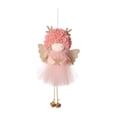 thumbnail image 4 of Adorno Colgante para Árbol de Navidad Macarena Muñeca de Ángel Rosa, 4 of 8