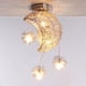 thumbnail image 1 of Lámpara de techo con forma de estrella y luna, iluminación colgante para dormitorio, sala de estar, pasillo, blanco cálido, 1 of 5