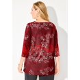 thumbnail image 3 of Catherines Women's Plus Size V-Neck Placement Print Top, 3 of 5