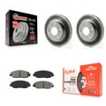 thumbnail image 1 of Transit Auto Front Coated Disc Brake Rotors and Semi-Metallic Pads Kit for Car Honda Civic KGS-100464, 1 of 11