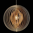thumbnail image 3 of 31874-014 Eurofase Lighting Abruzzo - 1 Light Small Pendant - 17 Inches Wide by 18 Inches High-Wood Finish, 3 of 12