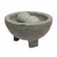 thumbnail image 1 of Molcajete de granito Imusa de 6 pulgadas, resistente, con mortero para moler y triturar, 6.1" x 6.1" x 3.1", gris, 1 of 7