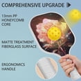 thumbnail image 2 of Pickleball Paddles Set Of 2, Fiberglass Surface, Rose, Floral Print, 4 Balls & Bag, 2 of 5