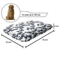 thumbnail image 2 of Botanical Pet Bed, Fresh Bunch of Grapes and Leaves on Branches Fruits Repetition, Resistant Pad for Dogs and Cats Cushion with Removable Cover, 24" x 39", Dark Indigo and Olive Green, by Ambesonne, 2 of 4