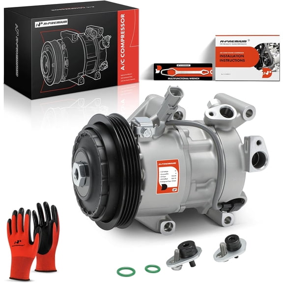 A-Premium Air Conditioner AC Compressor with Clutch Compatible with Toyota Yaris 2012-2018, Yaris R 2016-2018, L4 1.5L