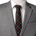 thumbnail image 5 of Star Wars Rebel Logo Red/Green Plaid Men's Tie, 5 of 5