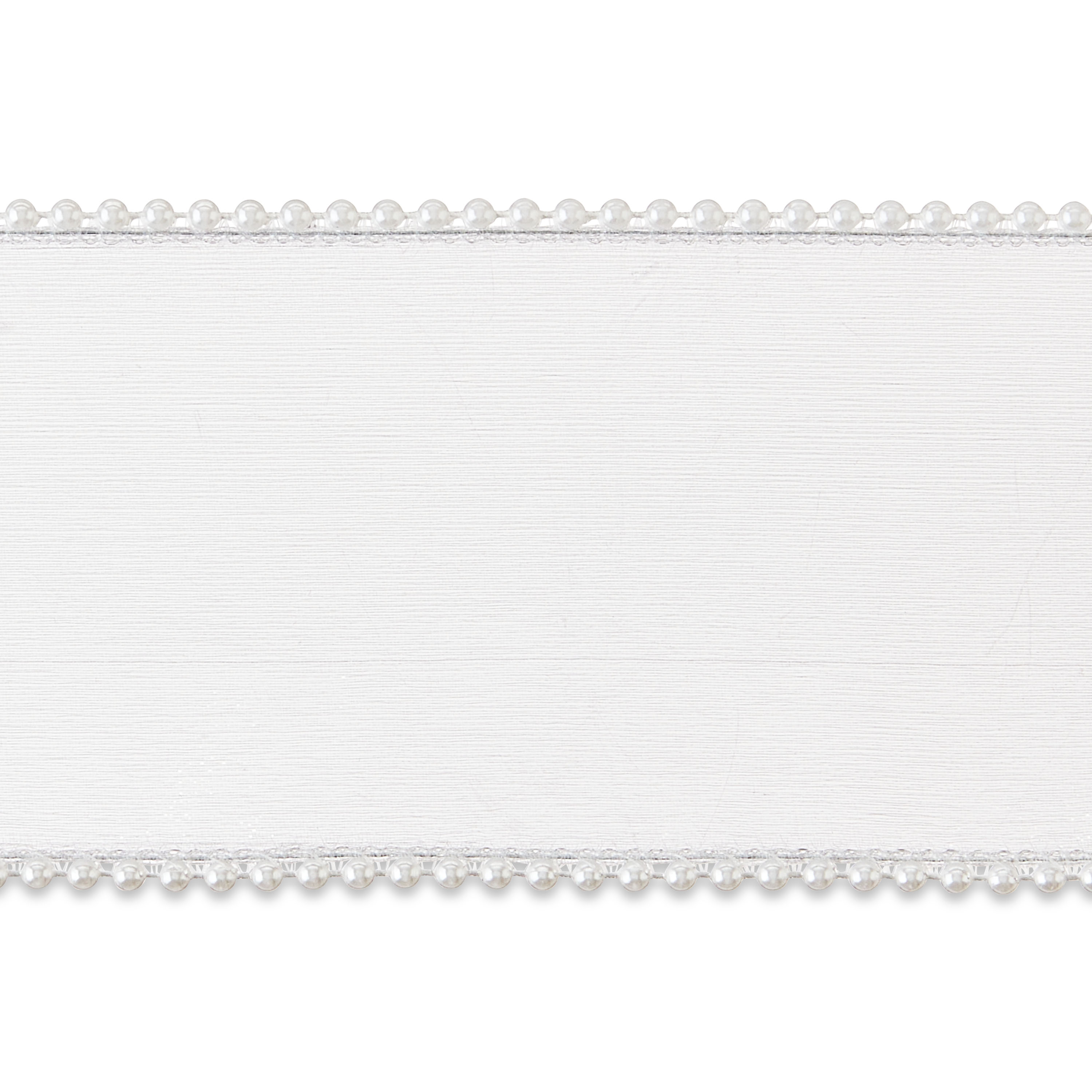 White Pearl Christmas Ribbon, 18', by My Texas House