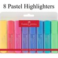 thumbnail image 2 of Faber-Castell Pastel Highlighters - 8 Pastel Colors - Water-Based Ink, 2 of 5