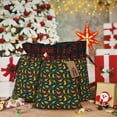 thumbnail image 6 of Rocae Cartoon Dino Print Christmas Drawstring Linen Gift Bag with Drawstrings Treat Bag Goody Present Bags for Christmas Party Favor, 6 of 8