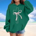 thumbnail image 2 of XEGLSBU Hoodies for Girls 14-16 Boys Girls And Toddlers' Pullover Hoodie Sweatshirts a-Dark Green Size 6-7 Years, 2 of 4