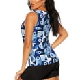 thumbnail image 3 of KLL Evil Eye Print Womens Tank Top Sleeveless Workout Tops Athletic Running Shirts Yoga Gym Clothes-XX-Large, 3 of 7