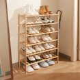 thumbnail image 2 of Quiqear Bamboo 3-Tier Shoe Rack, Shoe Storage Organizer for Closet, Up to 12 Pairs, Natural, 2 of 15
