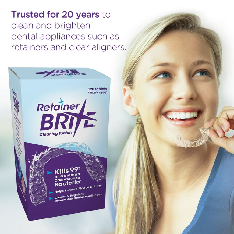 Retainer Brite Dental Aligner Cleaner - 288 Cleaning Tablets for