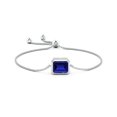 thumbnail image 2 of ANGARA Lab Grown 5.5 Ct Sapphire Bolo Bracelet for Women in 14K White Gold (Size-12x10mm) | September Birthstone, Anniversary, Jewelry Gift for Women | Lab-Grown Blue Sapphire Bracelet, 2 of 7