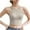 Beige, variant on Uaswgudfs Women's & Tank Top - Full Breathable Summer Bras for Everyday Cool Comfort Crew Neck Stretch Cotton Sleeveless Tee