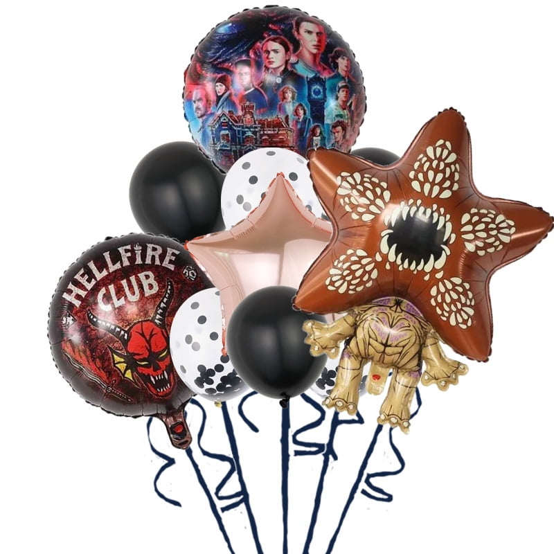 9 Pcs Stranger Things Party Supplies Balloons, Stranger Birthday Party