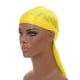 thumbnail image 2 of Sombrero pirata con cola larga trenzada de satén de seda monocromática, sombrero Baotou elástico, sombrero de quimioterapia, durag sedoso, 2 of 6