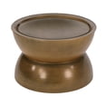 thumbnail image 2 of Noble House Manville Metal Hourglass Coffee Table, Brushed Antique Gold, 2 of 8