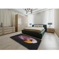 thumbnail image 4 of Ahgly Company Indoor Square Patterned Mauve Taupe Purple Novelty Area Rugs, 7' Square, 4 of 6