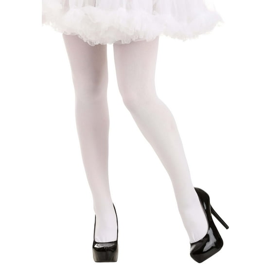 Women's Opaque White Tights