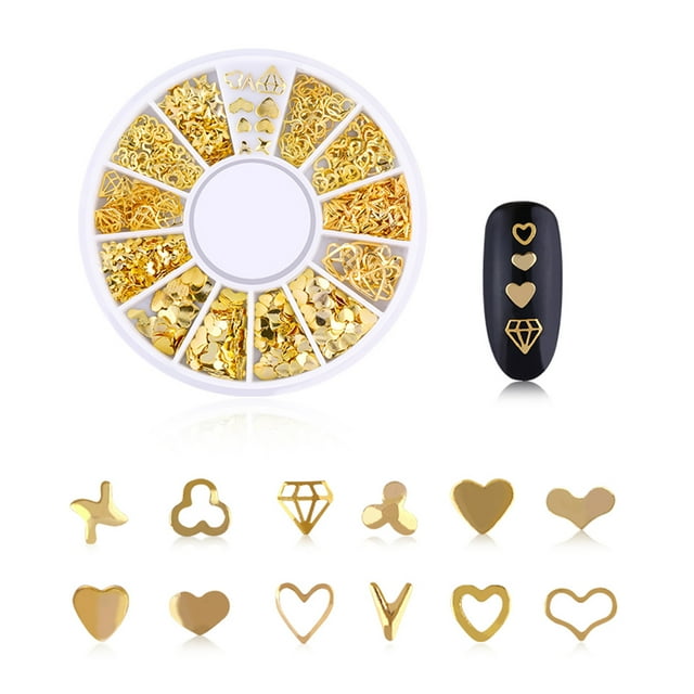 Wmkox8yii 3D Nail Art estrella y luna aleación hueca decoración de uñas consejos decoración manicura rueda Wmkox8yii FJKAFA599