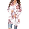 thumbnail image 2 of Cardigan Mignon Cardigan à Manches Longues Imprimé Floral pour Femmes Veste Cardigan Haut Cardigans pour Femmes en Liquidation, 2 of 6