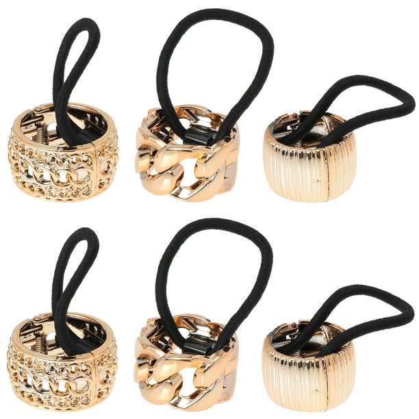 FELTECHELECTR 6 piezas de coleteros elásticos para el cabello, coleteros, accesorios para el cabello
