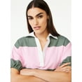 thumbnail image 4 of Free Assembly Women's Tie Sleeve Polo Top, 4 of 6