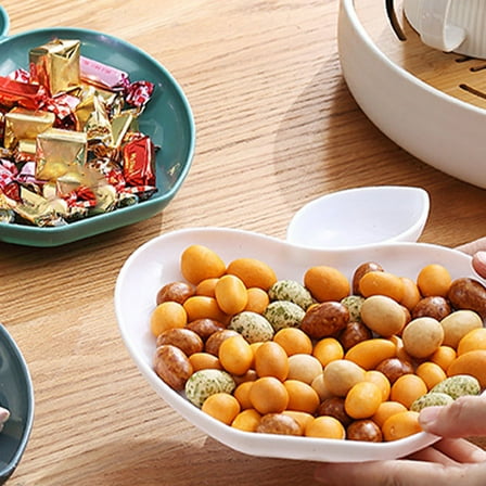 Mobutofu 8Pcs Household Snack Tray White PP Material Multi Function Dumpling Dessert Plate