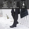 thumbnail image 3 of Comfy Moda Women's Waterproof Winter Boots | Leather | Knee High | Side Zipper - FLURRY, 3 of 6