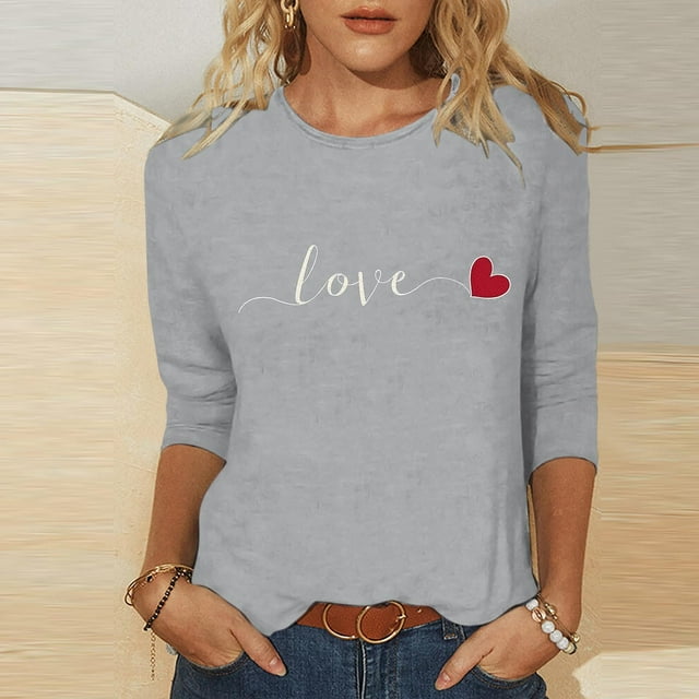Hauts à Manches 3/4 pour Femmes Grande Taille Vêtements pour Femmes Hauts de Sortie Hauts Boho pour Femmes Hauts d'Automne pour Femmes Tendance Automne(m)
