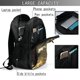 thumbnail image 4 of Balery Dinosaur Bald Eagle Mochila con carga USB para hombre y mujer - Mochila impermeable y antirrobo para laptop con puerto USB para viajes, trabajo, 4 of 7