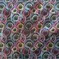 thumbnail image 3 of Grunge Tulle Curtains with Rod Pocket, Colorful Spiral Paintbrush Circles on Black Backdrop Psychedelic Graffiti, Sheer Drape for Wedding Party 2 Panels, 7 Sizes, Multicolor, by Ambesonne, 3 of 3