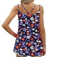 thumbnail image 6 of Cagogo Loose Pleated Tank Tops for Womens Under $10 Spaghetti Strap Sleeveless Floral Printed Scoop Neck Flowy Cami Blouses Summer Basic Workout Yoga Tees Clothes, 6 of 6