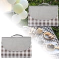 thumbnail image 2 of BKER Large 600D Cloth Picnic Blanket Outdoor Mat For Camping Beach And Festivals Foldable Sand Ground Cover With Checkered Pattern, 2 of 7