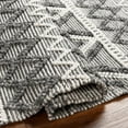 thumbnail image 5 of Hauteloom Yuka Recycled Material Living Room, Bedroom Area Rug - Bohemian, Transitional - Ivory, Charcoal, Light Slate - 5' x 7'6", 5 of 8