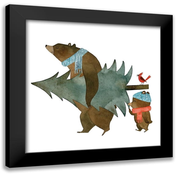 Courtois, Muriel 12x12 Black Modern Framed Museum Art Print Titled - Wild Christmas II