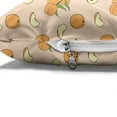 thumbnail image 4 of Fruits Pet Bed, Whole and Half Peach Images and Small Leaves in Cartoon Style on Blush Background, Resistant Pad for Dogs and Cats Cushion with Removable Cover, 24" x 39", Multicolor, by Ambesonne, 4 of 4