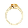 thumbnail image 2 of Rosec Jewels Real Citrine Heart Shaped Engagement Ring - 8 mm - Citrine Diamond Ring for Women - AAA Grade - With Jewelry Box, 14K Yellow Gold, US 12.00, 2 of 9