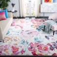 thumbnail image 1 of SAFAVIEH Lillian Hadi Floral Brushed Area Rug, 1 of 7