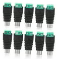 thumbnail image 2 of 10pcs conector de adaptador de alimentación RCA para cámara, 2 of 9