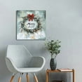 thumbnail image 3 of NIJIAN  Merry Christmas Pine Wreath Gallery Wrapped Canvas Wall Art, 3 of 5