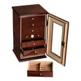 thumbnail image 3 of Charleston Swingdoor 7 Drawer Cigar Humidor - Gloss Cherry Finish - Capacity: 150, 3 of 8