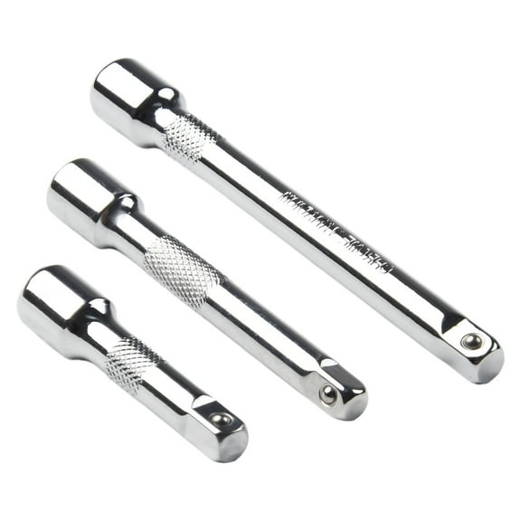 1/4 Inch Chromed Steel Extension Bar Ratchet Socket Wrench Adapter 50/75/100Mm