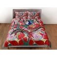 thumbnail image 3 of Artística Flor Paisley Rojo Funda Nórdica, Estética Habitación Decoración Juego de Cama, 3 of 4
