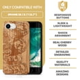 thumbnail image 7 of Case Yard Wooden Case Outside Soft TPU Silicone, Slim Fit Shockproof Wood Protective Phone Cover for Girls Boys Men and Women, Supports Wireless Charging Mount Rushmore Design case for iPhone-SE, 7 of 7