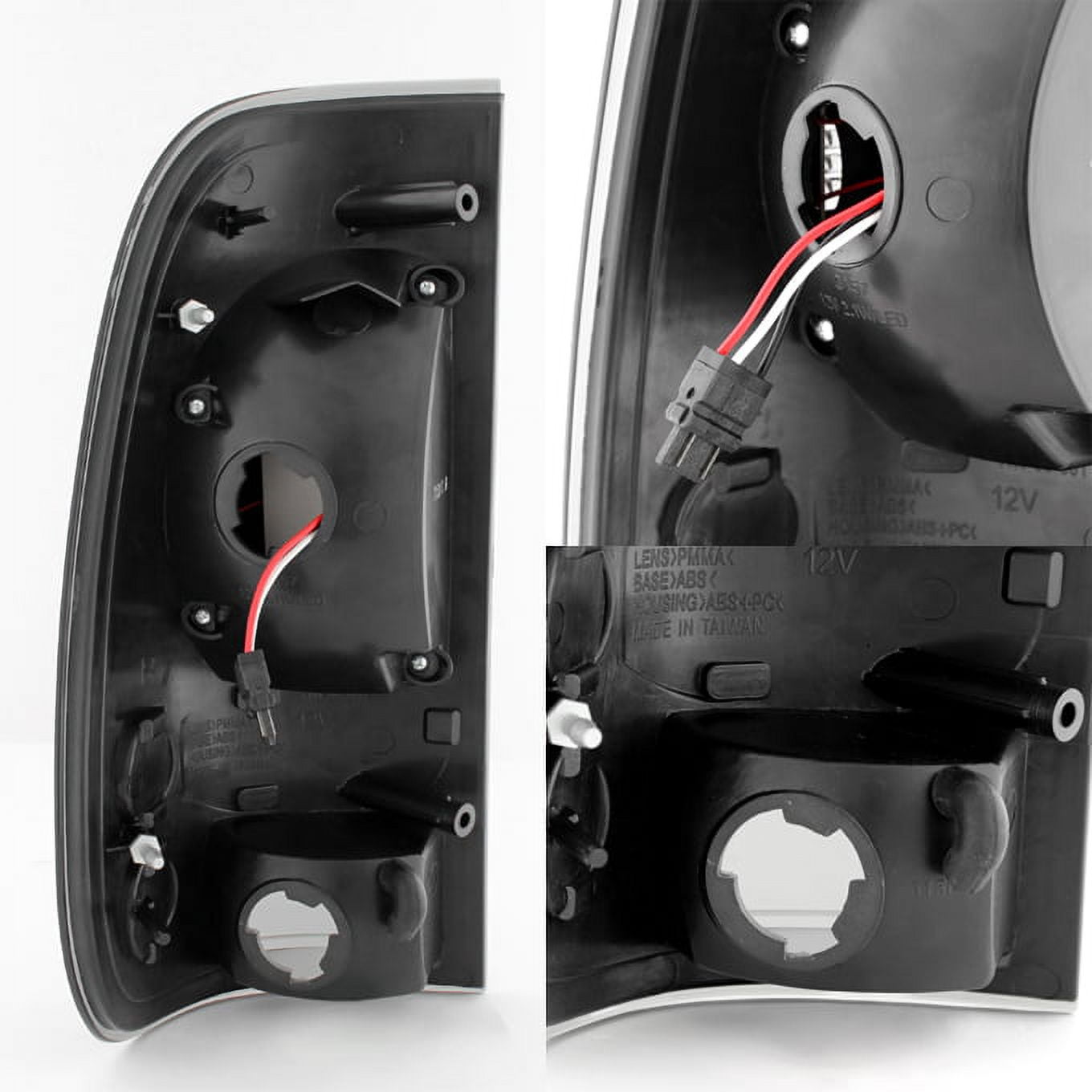 AKKON - For 97-03 Ford F150 F-150 Pickup Truck Styleside Model Black Smoke LED Tail Lights Brake Lamps Pair