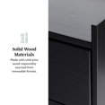 thumbnail image 4 of Walker Edison Mid-Century Modern Gallery-Top 2-Drawer Nightstand, Black, 4 of 16