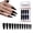 Black, variant on Long Almond Fake Nails Presses On Styles NonToxic ABS Materials Nails Extensions for Everyday Comfort and Styles